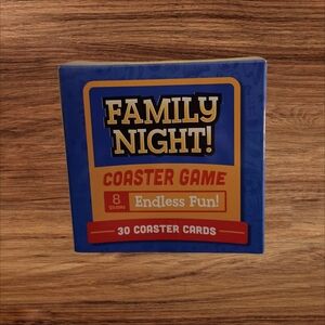 Family Night Coaster Game Blue Box